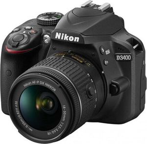 Nikon D3400 Kit 18-55 mm digitale Spiegelreflexkamera schwarz