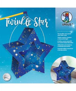 URSUS Laternen-Bastelset "Twinkle Star" 4 Teile Sternenhimmel