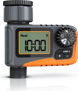 Brandson Bewässerungscomputer digital mit Display, Wasserzeitschaltuhr, Bewässerungssteuerung, Bewässerungssystem, Bewässerungsprogramm 1-480 Minuten, Bewässerung alle 1-12 h, alle 1-7 Tage