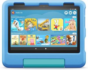 Tablet Amazon Fire HD 8 Kids Edition (2022), 20,32 cm (8") displej, 32 GB, modré dětské pouzdro se stojánkem