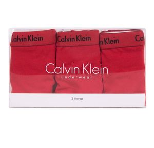 Calvin Klein Damen String Tanga 3er Pack Rot Größe L