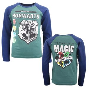 Harry Potter Hogwarts langarm T-Shirt – Dunkelblau / 134