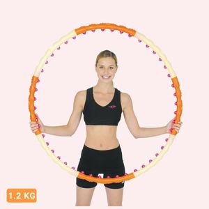 HEALTH HOOP® 1.2 Hula Hoop Reifen mit 48 Massagenoppen und Magnete Fitnessreifen 107cm