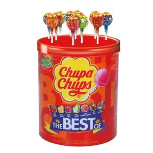 Chupa Chups Best of Lutscher fruchtig cremige Geschmackssorten 600g