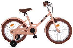 Nogan Dutchy Kinderfahrrad 18 Zoll Mattes Rosa | Komplett mit Stützräder