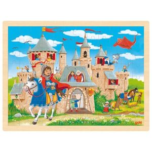 Goki Holzpuzzle Zamek rycerski, 96szt.