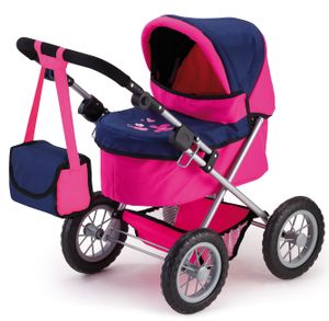 Bayer Design 13013AA Puppenwagen Trendy mit Tasche, pink, blau