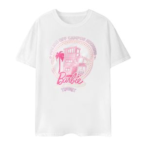 Barbie - "Malibu Off Campus Housing" tričko pre ženy s krátkym rukávom NS7502 (3XL) (White)