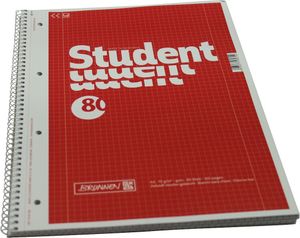 BRUNNEN Collegeblock Student 1067942 A4 kariert 80 Bl.rt