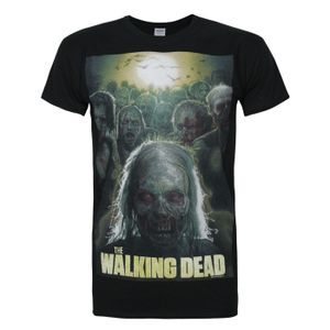 Walking Dead offizielles Herren Poster T-Shirt NS4661 (S) (Schwarz)