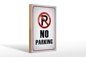 Holzschild Hinweis 20x30cm Parkplatz No Parking