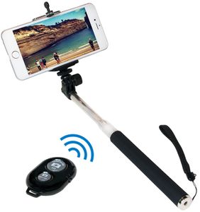 LogiLink Bluetooth Selfie Stange mit Fernbedienung Reichweite bis zu 10 Meter