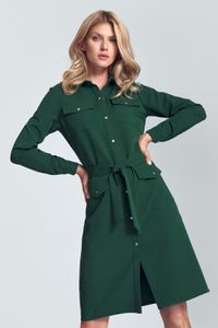 Figl Hemdblusenkleid für Frauen Astonnan M706 grün S