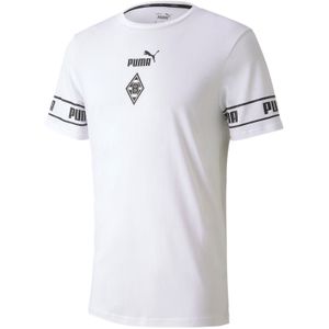 Puma Borussia Mönchengladbach FtblCulture T-Shirt Herren Erwachsene weiß / schwarz XXL (60/62 EU)