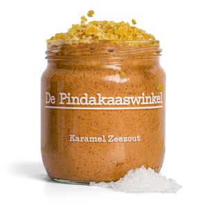 De Pindakaaswinkel Erdnussbutter / Karamell-Meersalz / 2x420g (840g) / peanut butter