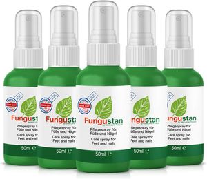 Fungustan | Pflegespray für Füße und Nägel (5 Flasche x 50ml)