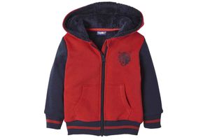 Lupilu Jungen Sweatjacke - Kapuzenjacke Teddyfleece Rot 98/104
