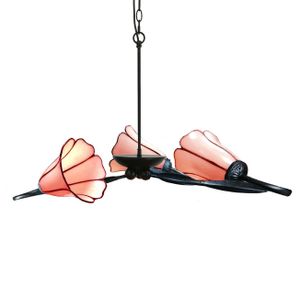 Art Deco Trade - 3-flammiger Kronleuchter Lovely Liseron Pink