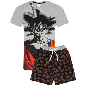 Dragon Ball Z - Schlafanzug mit Shorts für Herren NS6027 (M) (Grau/Schwarz/Rot)