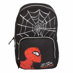 Spider-Man - Kinder Rucksack, Spinnennetz HE1165 (Einheitsgröße) (Schwarz/Rot/Weiß)