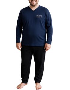KB Schlafanzüge Herren Pyjama Set lang dunkelblau 58 KB Schlafanzüge Herren Pyjama Set lang dunkelblau 58