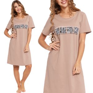 Moraj Damen Nachthemd Sleepshirt 2900-012, Farbe: Beige, Große: L