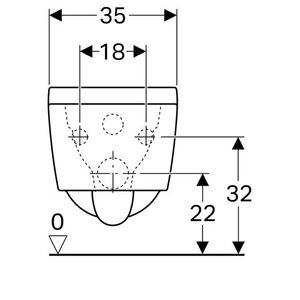 Keramag Tiefspül-WC Xeno2, spülrandlos, 4,5/6 l, Wandh. Keratect weiß, 207050600