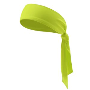 Modisches Unisex-Sport-Fitness-Lauf-Yoga-Anti-Rutsch-Elastisches Stirnband Schweißband-Fluoreszierendes Gelb
