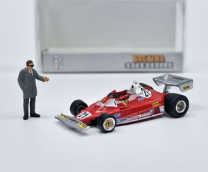 Ferrari 312 T2 No.2 G.Villeneuve (1976) mit Figur Brekina 1:87