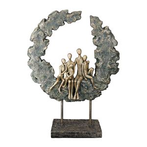 GILDE Dekofigur Skulptur Familie  H. 32,5 cm,37457