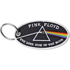 Pink Floyd - "Dark Side Of The Moon" prívesok na kľúče oválny RO9198 (jedna veľkosť) (čierna/biela)