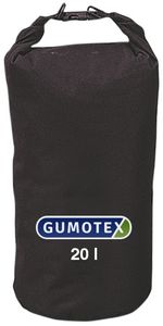 Gumotex wasserdichter Packsack schwarz 20-60 Liter, Volumen:20 Liter