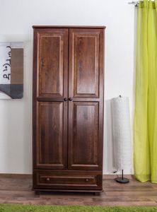 Dielenschrank Landhaus Kiefer, Farbe: Nuss 190x80x60 cm