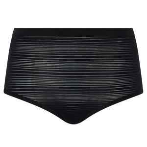 Chantelle Damen Taillenslip - SoftStretch Stripes, nahtlos, unsichtbar, Einheitsgröße 36-44 Schwarz One Size