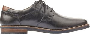 Rieker Herren Schnürschuh Halbschuh elegant Ziernaht 13500, Größe:44 EU, Farbe:Schwarz