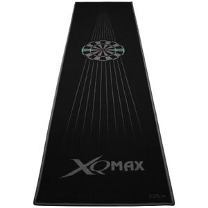 Dartmatte Dartboard 237x80cm schwarz/grau Dartteppich mit Abwurflinie Turniermatte Steeldart Matte Darts Teppich
