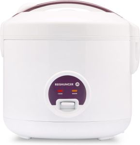 Reishunger Reiskocher, elektrisch (500W, 1,2 Liter) für 4 Personen, Warmhaltefunktion, Weiß Reishunger Reiskocher, elektrisch (500W, 1,2 Liter) für 4 Personen, Warmhaltefunktion, Weiß