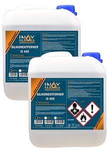INOX Silikonentferner IX400, 2x 10L - Silikonlöser, Entfetter zum Entfernen