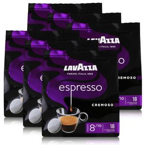 Lavazza Espresso Cremoso 18 Kaffeepads 125g (6er Pack)