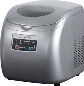 WOLTU Eiswürfelmaschine Eiswürfelbereiter, 12 kg/24hrs, 3 Eiswürfel-Größen, 2,8 Liter Wassertank, Silber