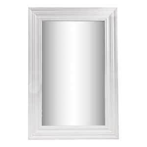 Wandspiegel aus Holz 56 x 38 cm - Farbe: Weiß