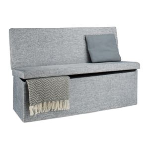 relaxdays Faltbarer Sitzhocker mit Lehne XL