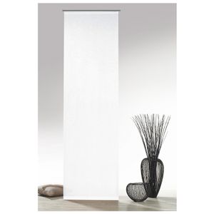 heimtexland ® Schiebegardine Natural Chic mit Zubehör Flächenvorhang Batist Optik Natur Matt Schiebevorhang Gardine HxB 245x60 cm Typ410 natur