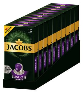 JACOBS Kapseln Lungo Intenso 100 Nespresso®* kompatible Kaffeekapseln