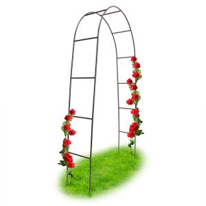 relaxdays Torbogen Garten für Rosen 240 cm