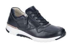 Gabor ROLLINGSOFT Damenschuhe - sportliche Schnür- Halbschuhe blau Freizeit NEU