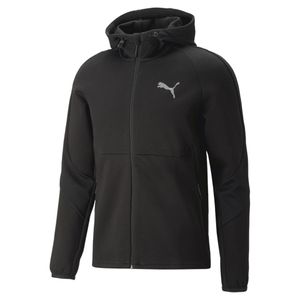 Puma EVOSTRIPE hoodie mit Reißverschluss Herren schwarz Größe S