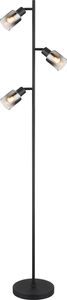 Globo Lighting Stehleuchte Metall schwarz matt, 3x E14