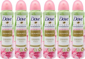 6x Dove Deodorant Sommer Ritual Rosenwasser & Aloe Vera 150ml