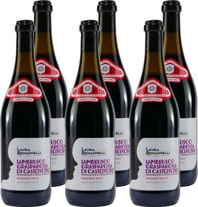 Lambrusco Grasparossa Perlwein DOC -lieblich- (6 x 0,75L)